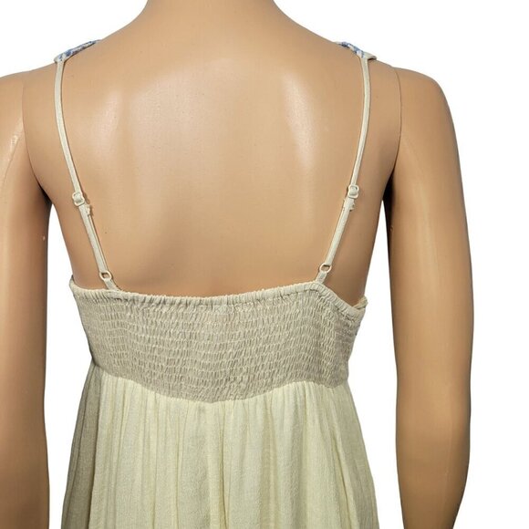 Anthropologie | Flying Tomatoes Women's Embroidered High Neck Maxi Dress Size L - Picture 8 of 12